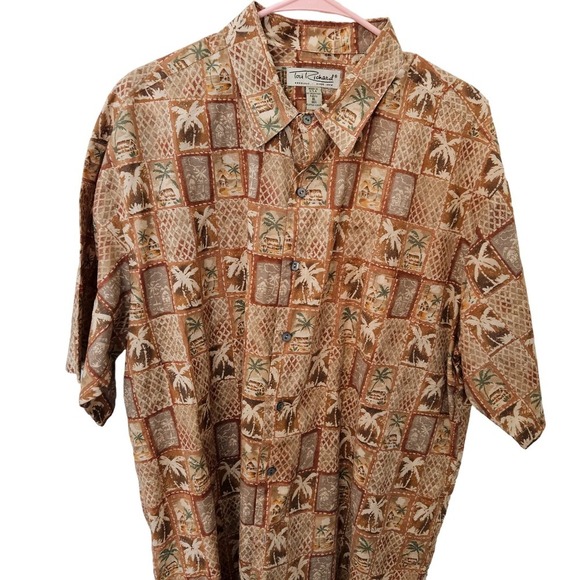 Men's Tori Richards Palm Tree Hawiian Size XL - Picture 1 of 6